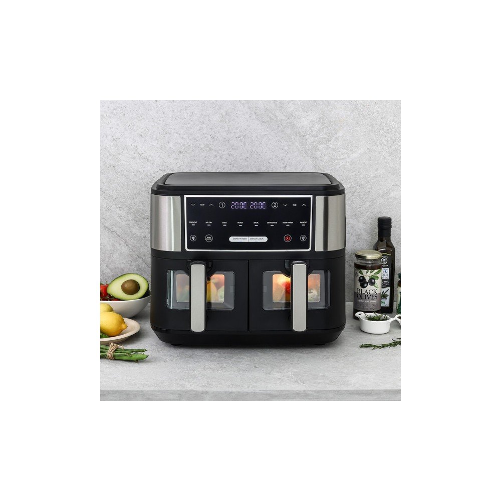 듀얼 스텐 에어프라이어 반반에어프라이어 JK