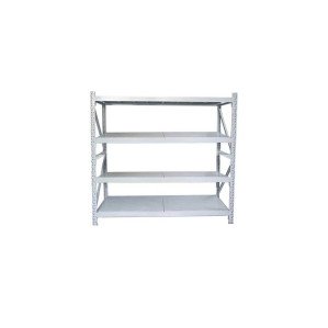 나이스선반 하중200kg 1세트 단수4단 독립 /올화이트 경량랙 앵글 무볼트 창고정리 철제선반 중량랙 조립식